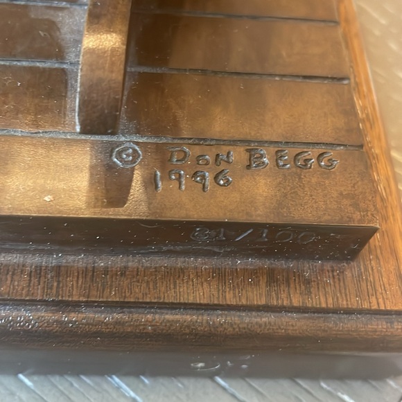 By Don Begg . For the Bronze Collector . “A Western Tradition “. - Picture 4 of 5